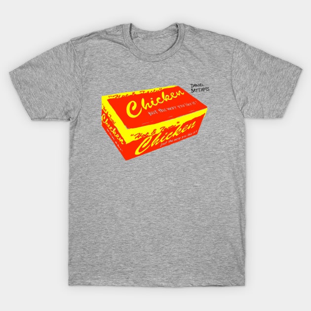 Fried Chicken Box T-Shirt by DanielBattams